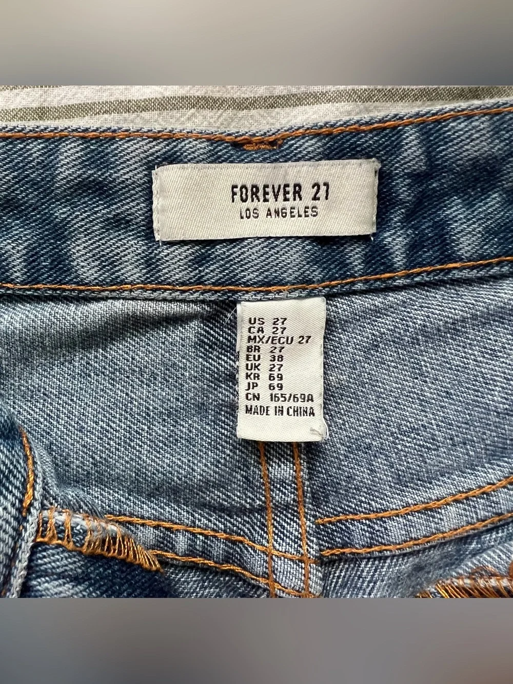 high waisted denim shorts